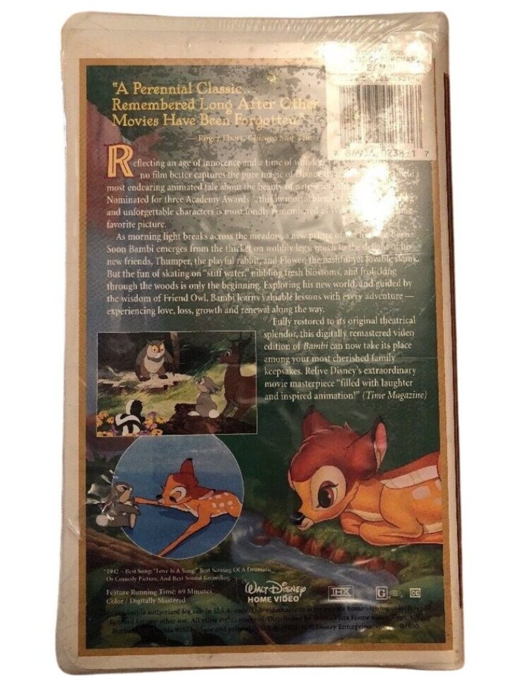 Bambi VHS 1997 Restored THX Sealed  Walt Disney MasterpieceClassic - Picture 2 of 4